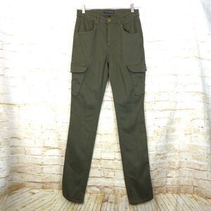 Monfrere Preston Cargo Pants Mens 30 Slim Fit Olive Green Stretch Utility $255